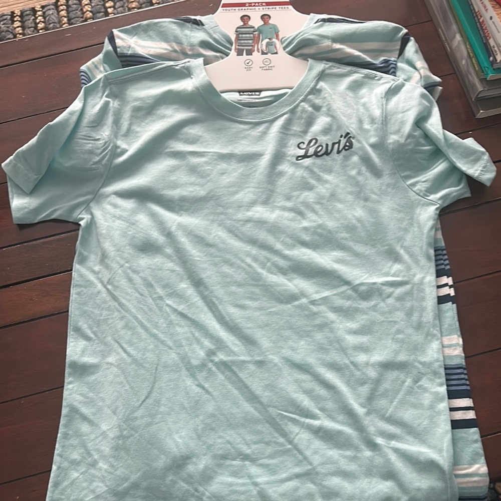 Levi's Light Blue Kids Short Sleeve Tee